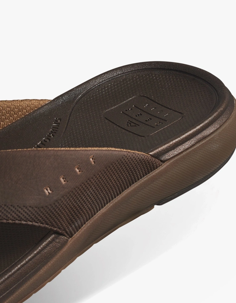 Reef CUSHION NORTE Mens Toe-Post Sandals Dark Brown
