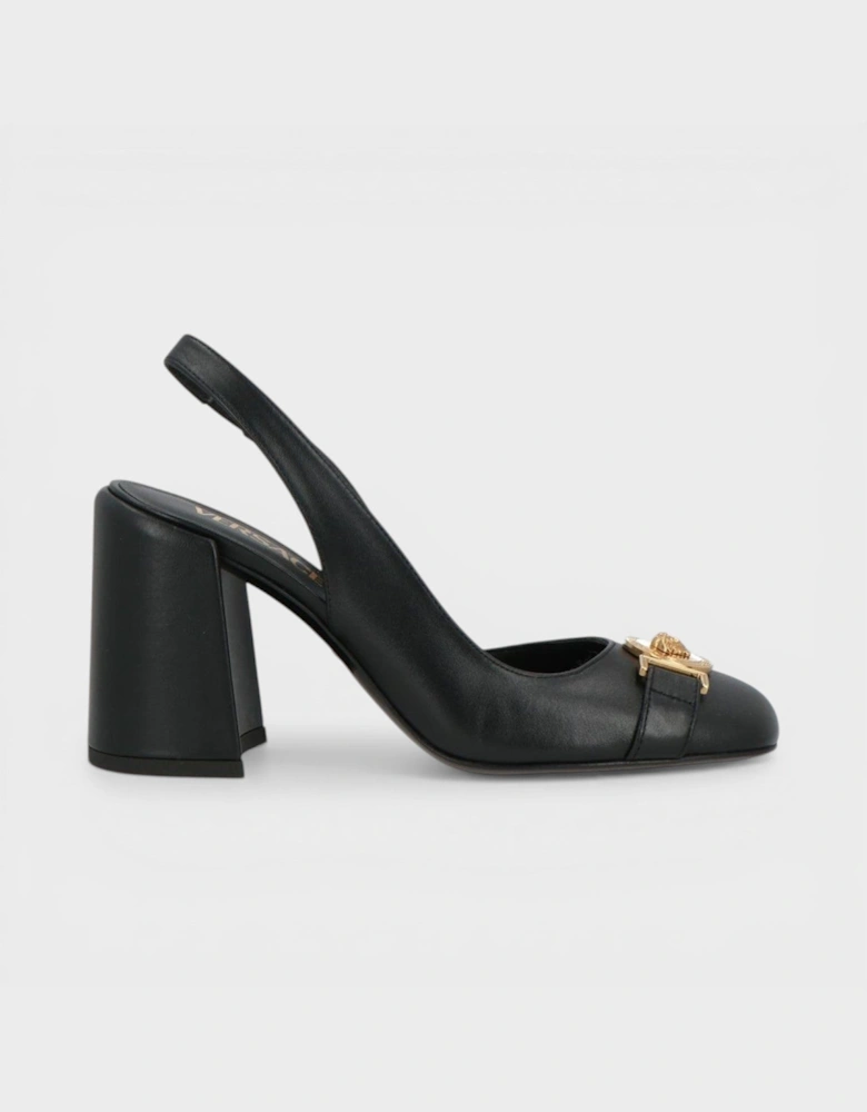 Sling Back 85mm Leather Black