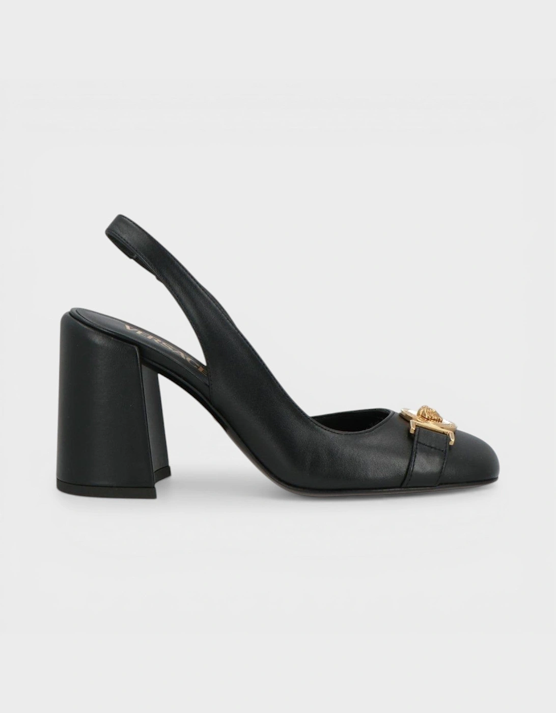Sling Back 85mm Leather Black