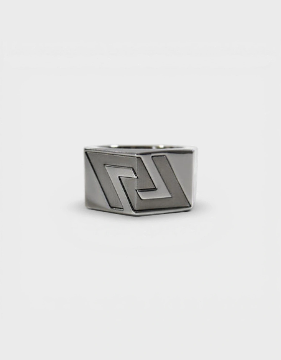 Versace Versace Men's La Greca Ring Silver