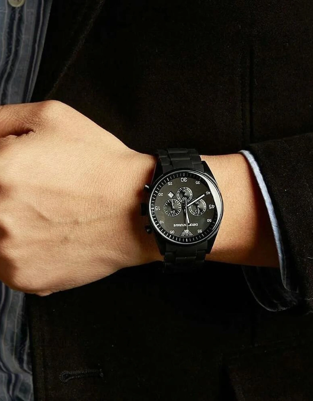 Emporio Armani AR5889 Black Dial Chronograph Men's Watch