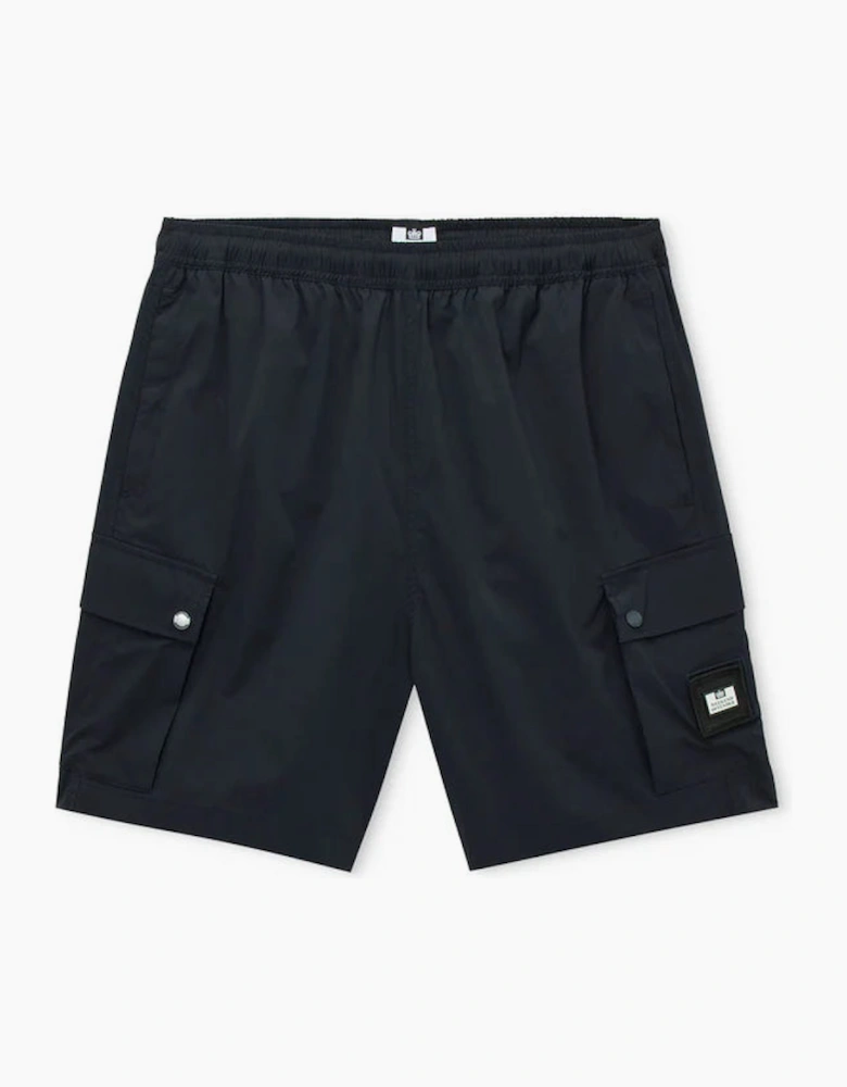 WEEKEND OFFENDER Baraki Cargo Shorts - Navy Blue