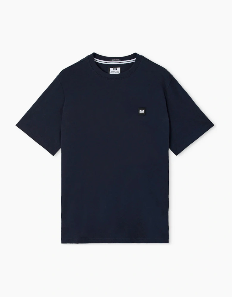 Weekend Offender Brooklands Plain T-Shirt - Navy Blue