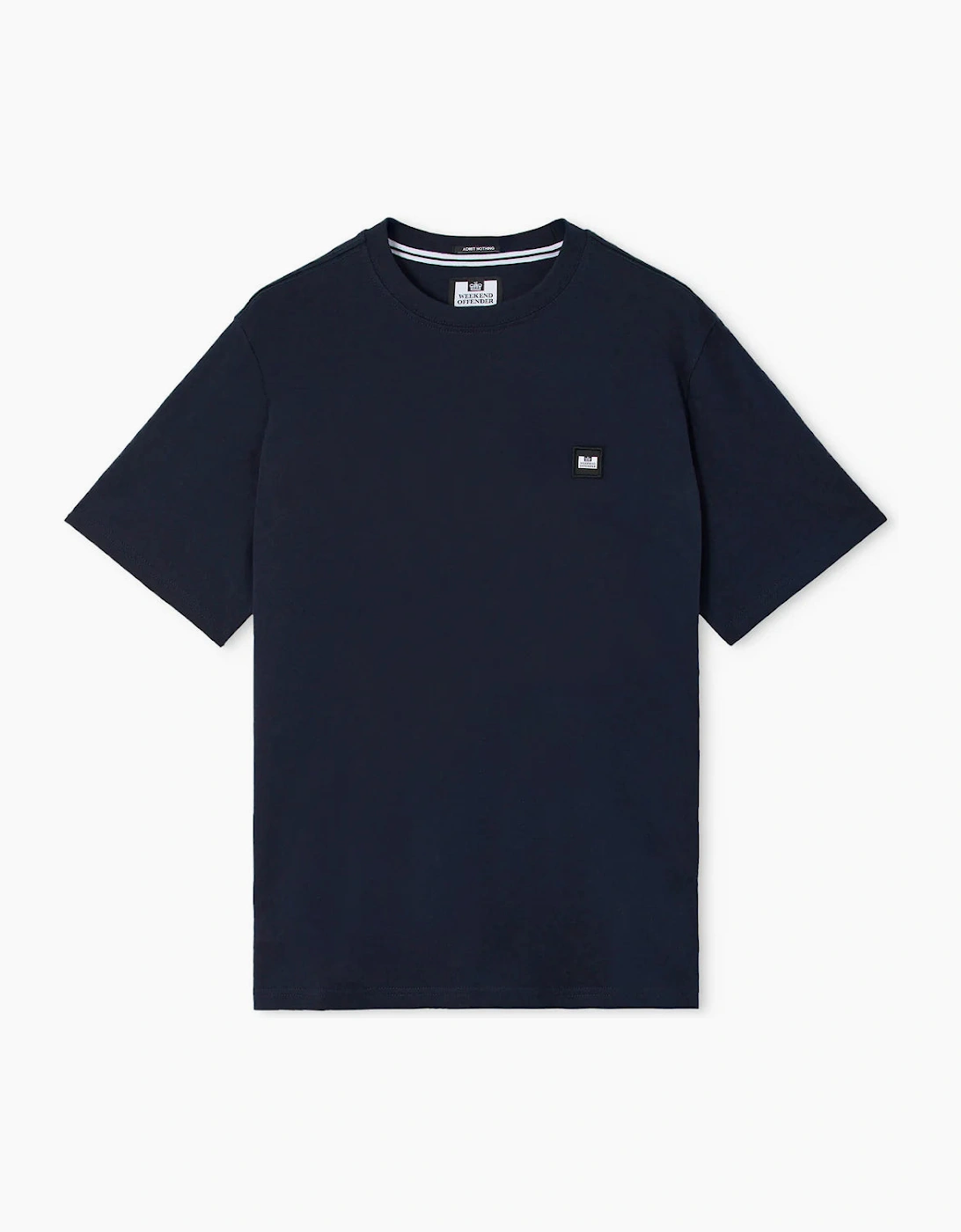 Weekend Offender Brooklands Plain T-Shirt - Navy Blue