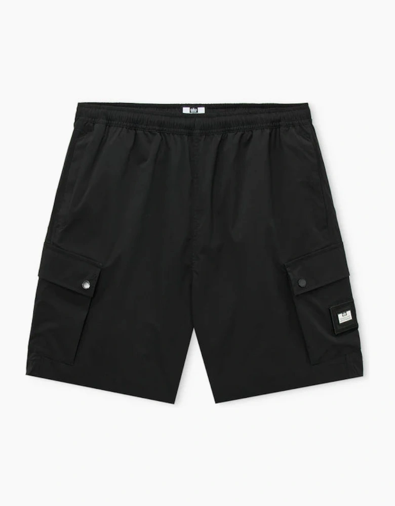 WEEKEND OFFENDER Baraki Cargo Shorts - Black