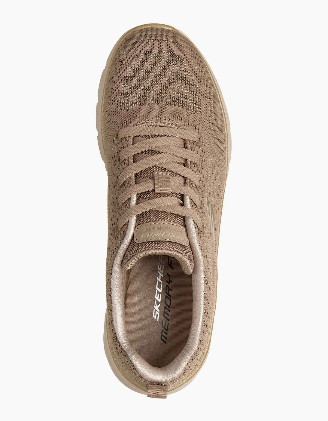 Skechers Fashion Fit 2.0 Polyester Women's Taupe/Gold Trainers