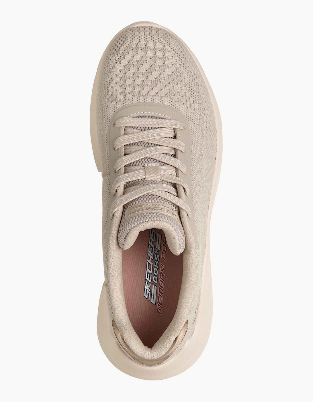 Skechers Bobs Squad Waves Current Look Textile Women's Off White Trainers