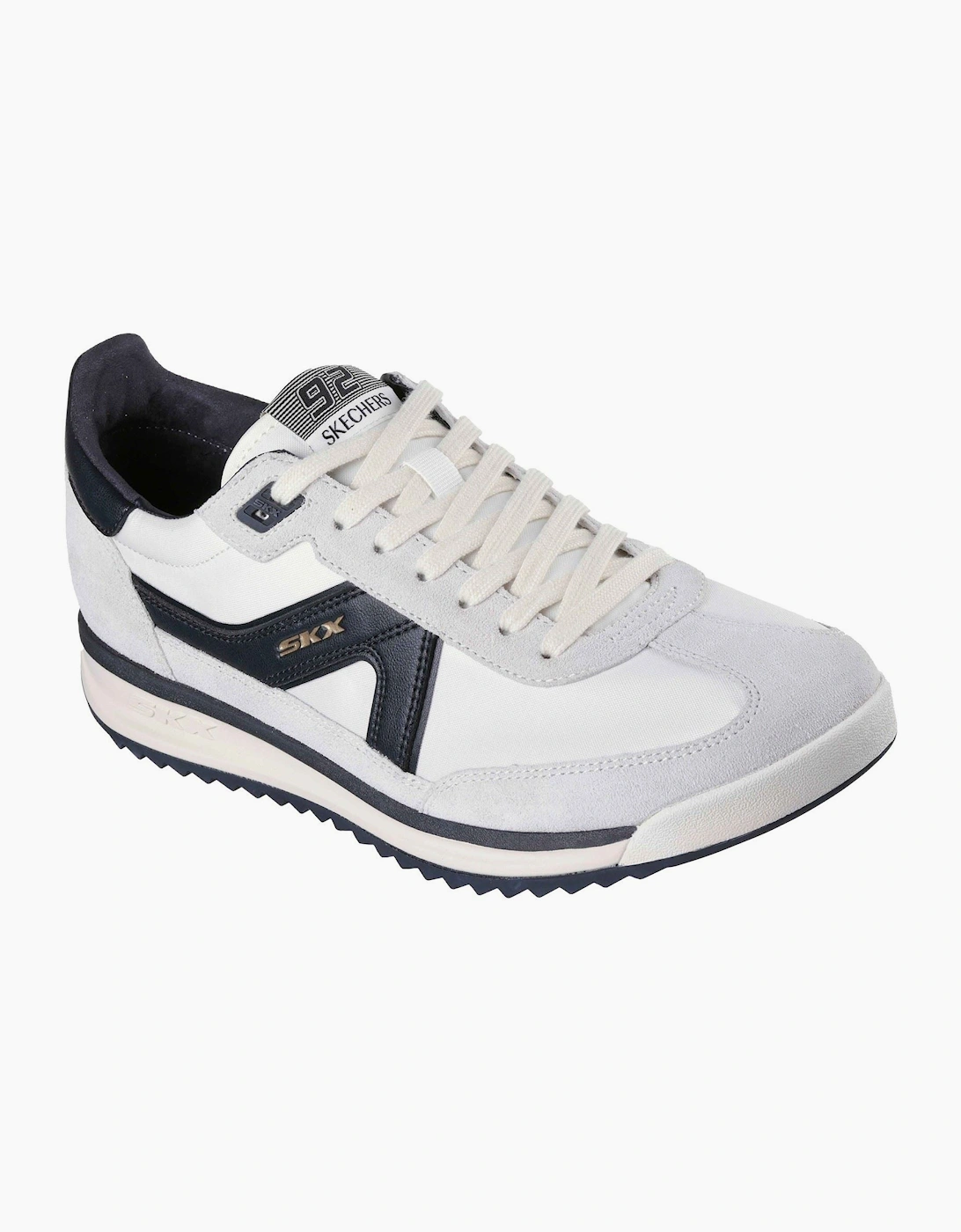 Skechers SKX 92 Spective Leather Men's White/Black Trainers, 6 of 5