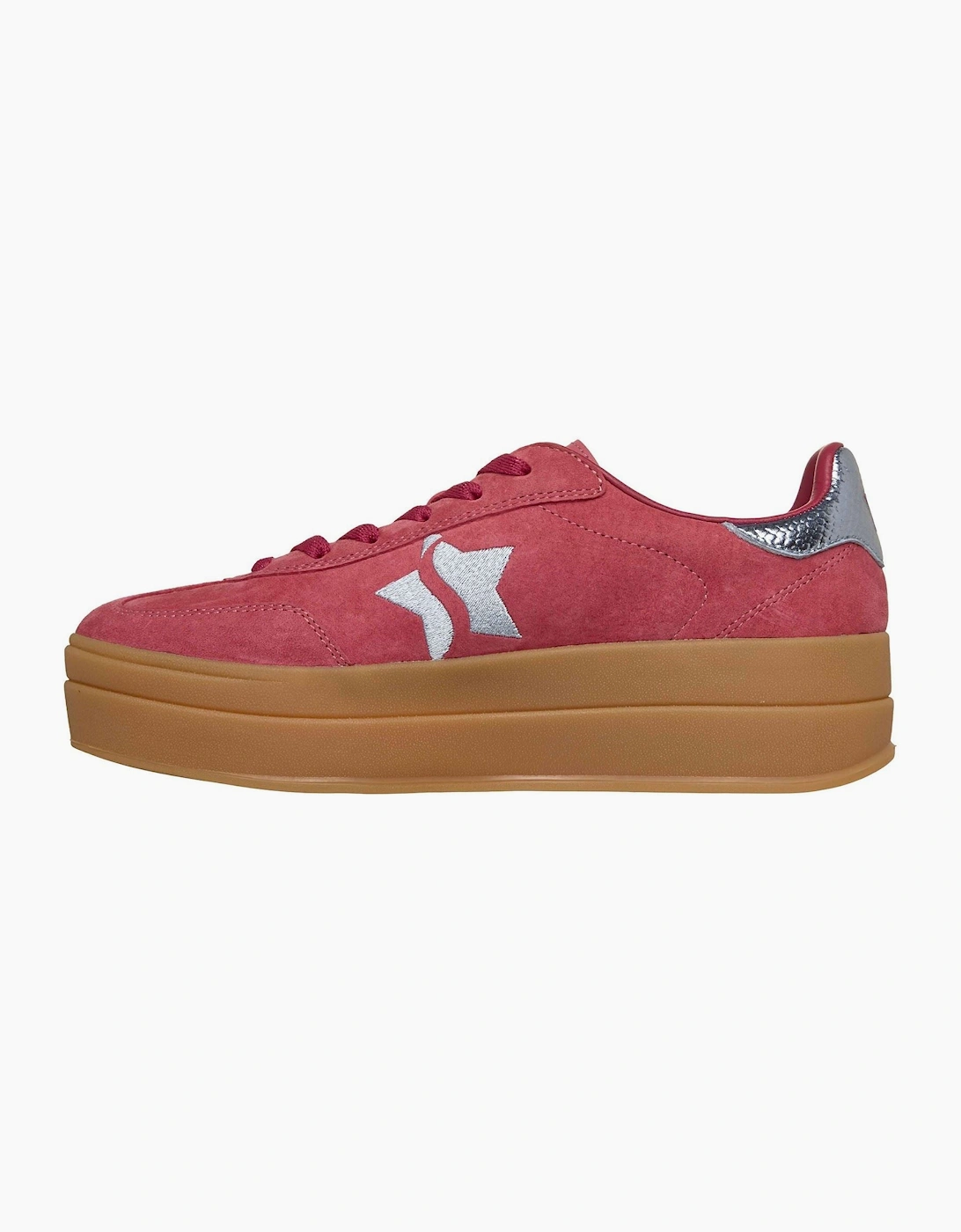 Skechers Academy Hi Elevated Essence Leather Women's Red/Blue Trainers