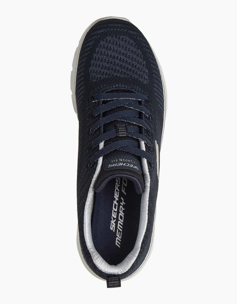 Skechers Fashion Fit 2.0 Polyester Women's Navy/Silver Trainers