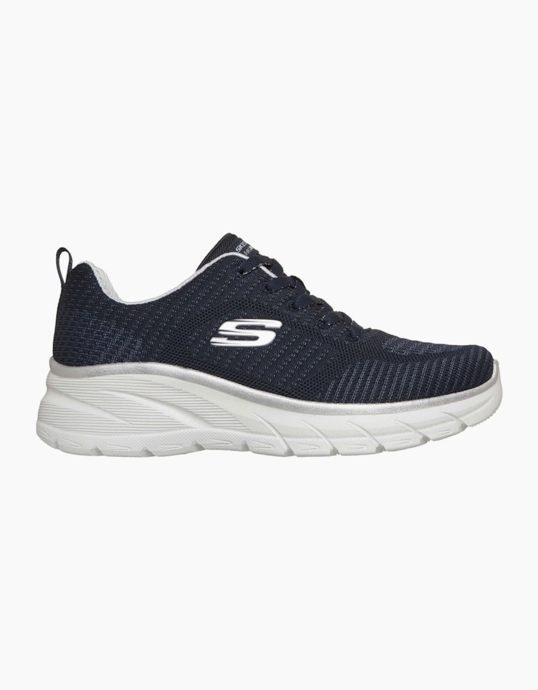 Skechers Fashion Fit 2.0 Polyester Women's Navy/Silver Trainers