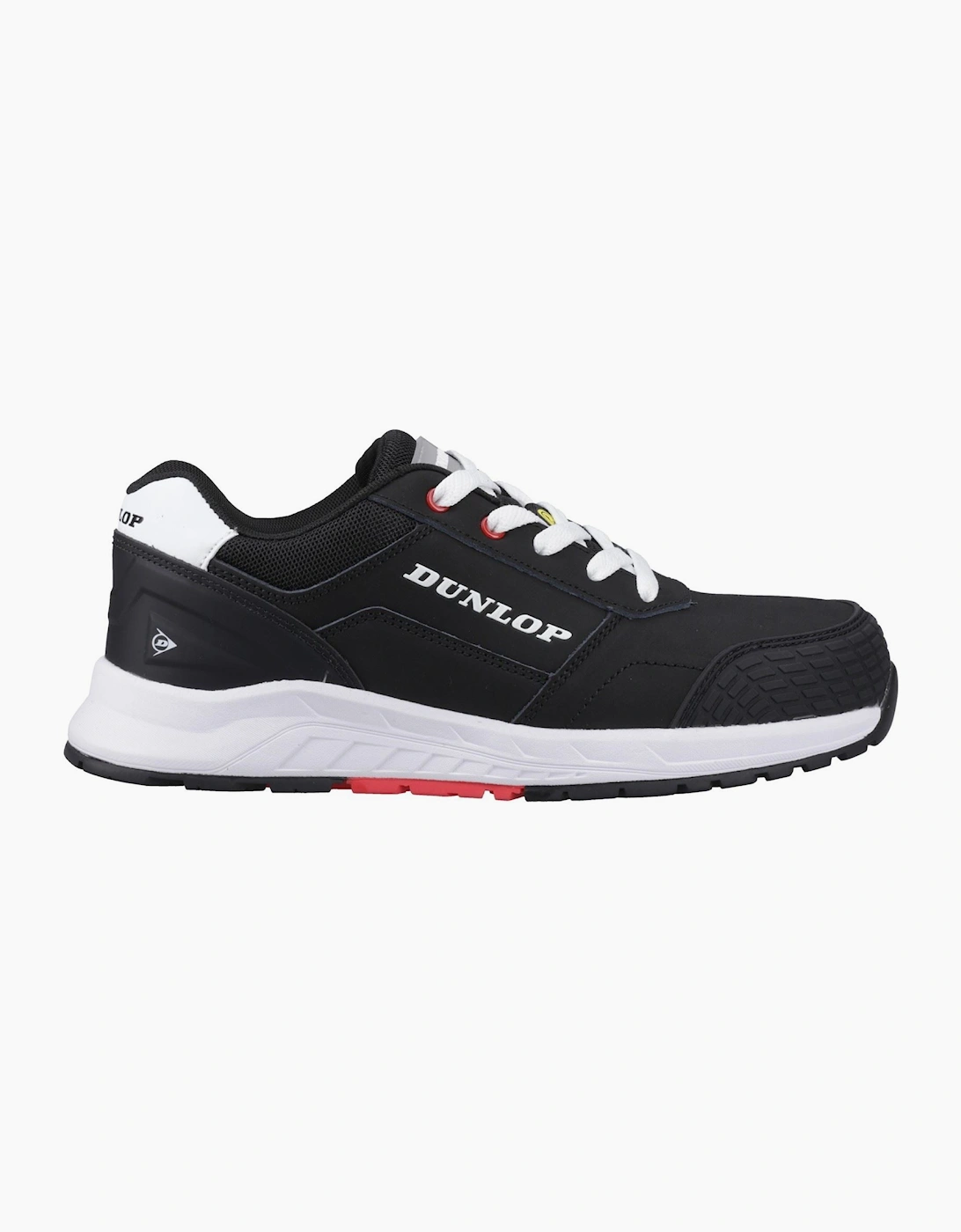 Dunlop Storm Nubuck Men's Black/White/Red Safety Trainers