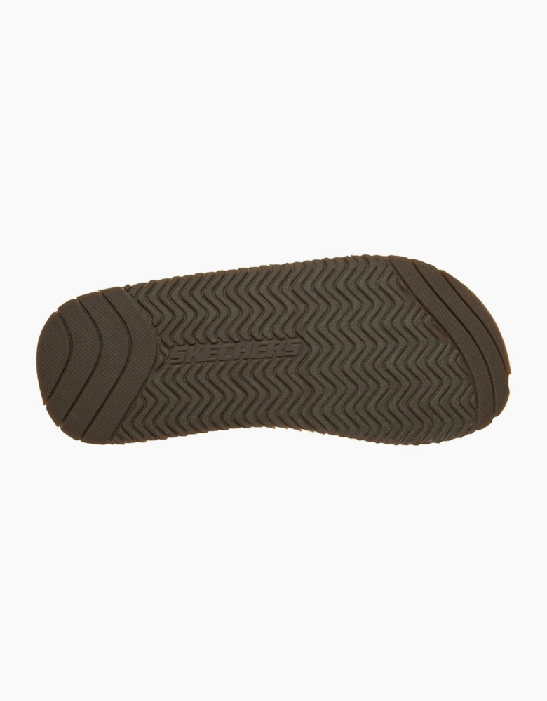 Skechers Quill Textile Men's Brown Flip Flops