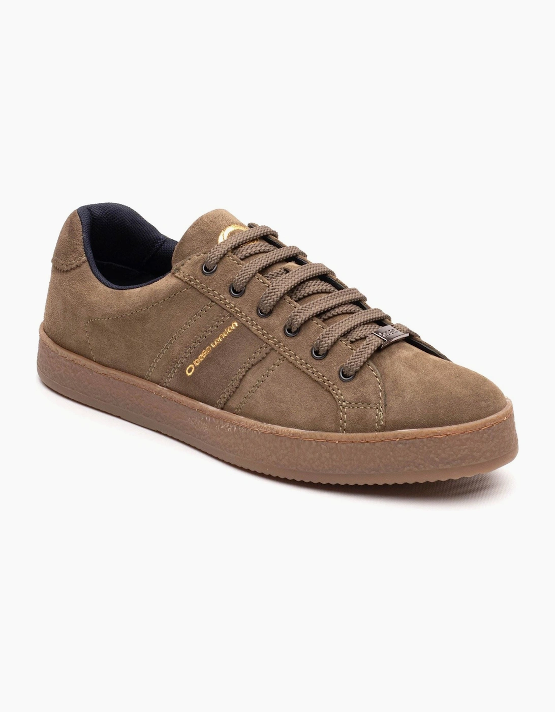 Base London Hopper Leather Men's Moss Trainers