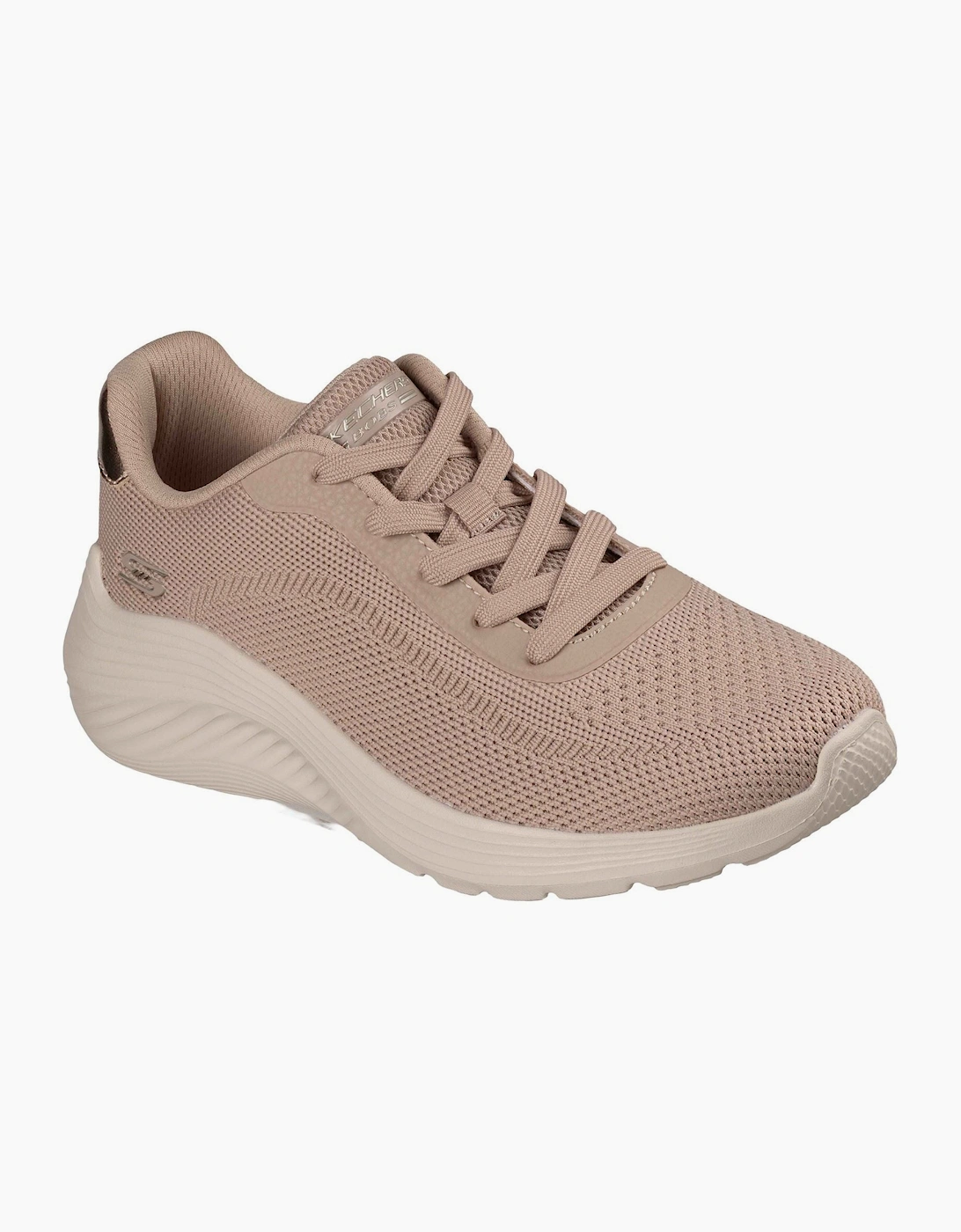 Skechers Bobs Squad Waves Current Look Textile Women's Taupe Trainers