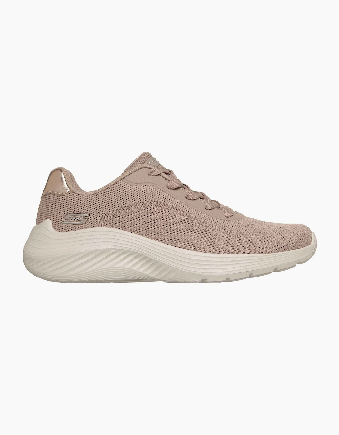 Skechers Bobs Squad Waves Current Look Textile Women's Taupe Trainers