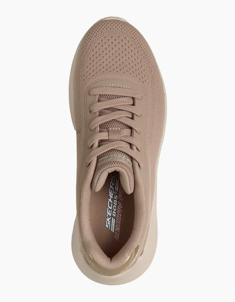 Skechers Bobs Squad Waves Current Look Textile Women's Taupe Trainers