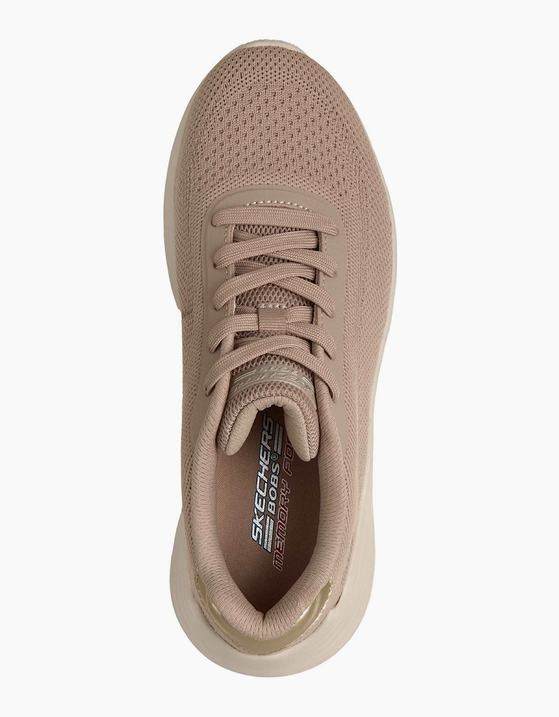 Skechers Bobs Squad Waves Current Look Textile Women's Taupe Trainers