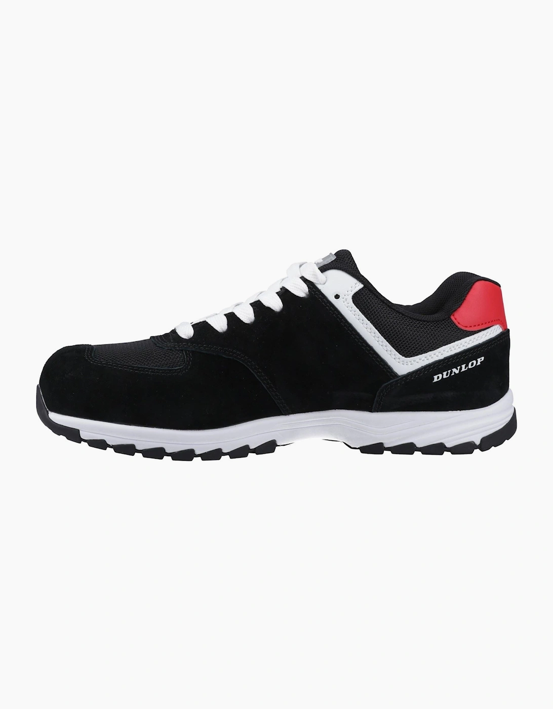 Dunlop Arrow Suede Men's Black/Red/White Safety Trainers