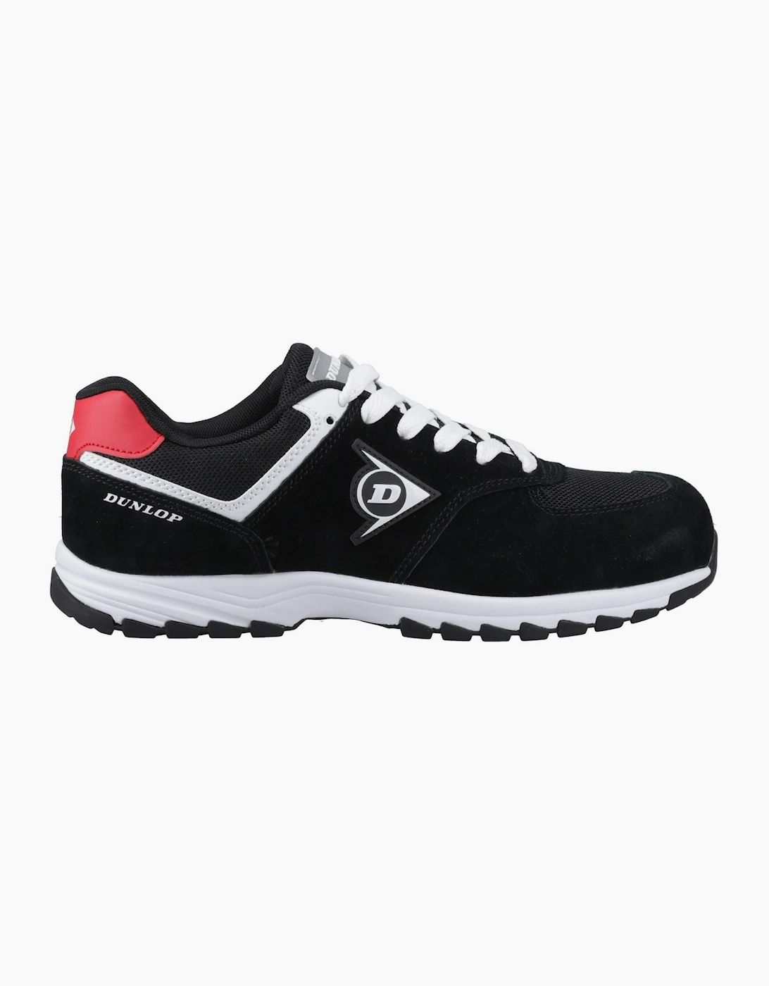 Dunlop Arrow Suede Men's Black/Red/White Safety Trainers