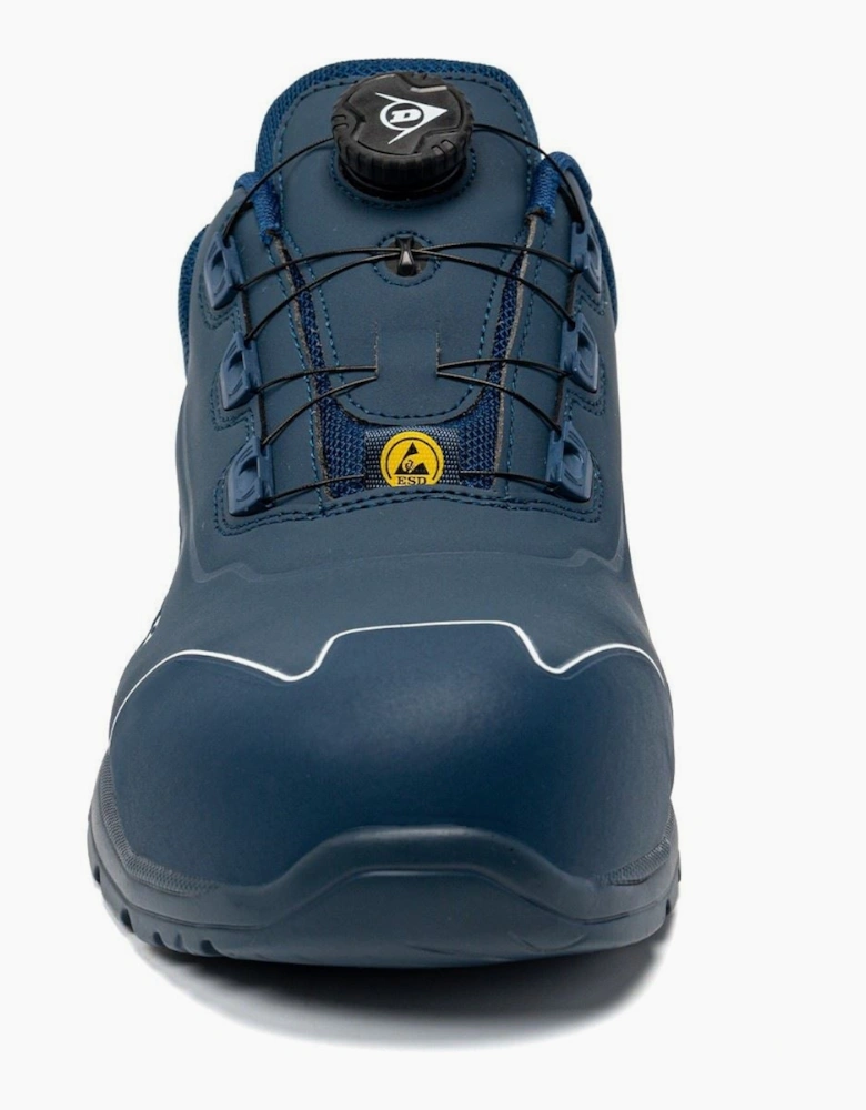 Dunlop Matt Microfiber Men's Navy/White Safety Trainers