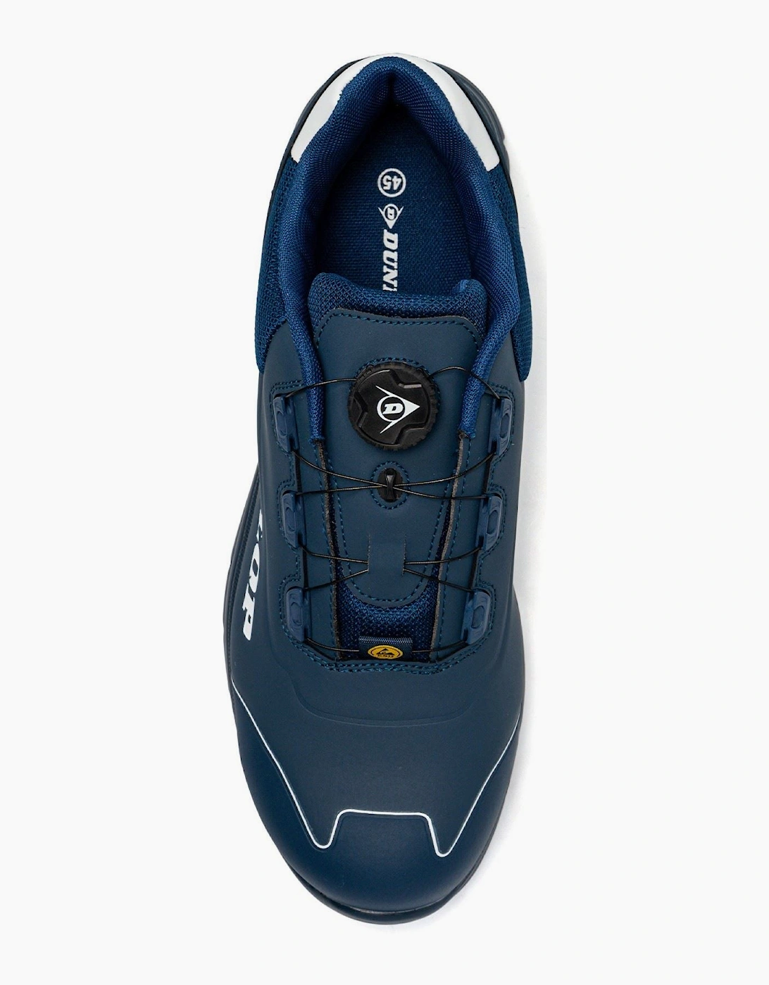 Dunlop Matt Microfiber Men's Navy/White Safety Trainers