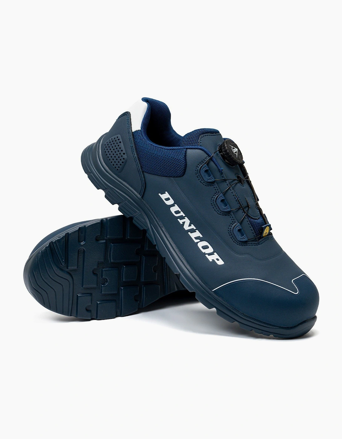 Dunlop Matt Microfiber Men's Navy/White Safety Trainers