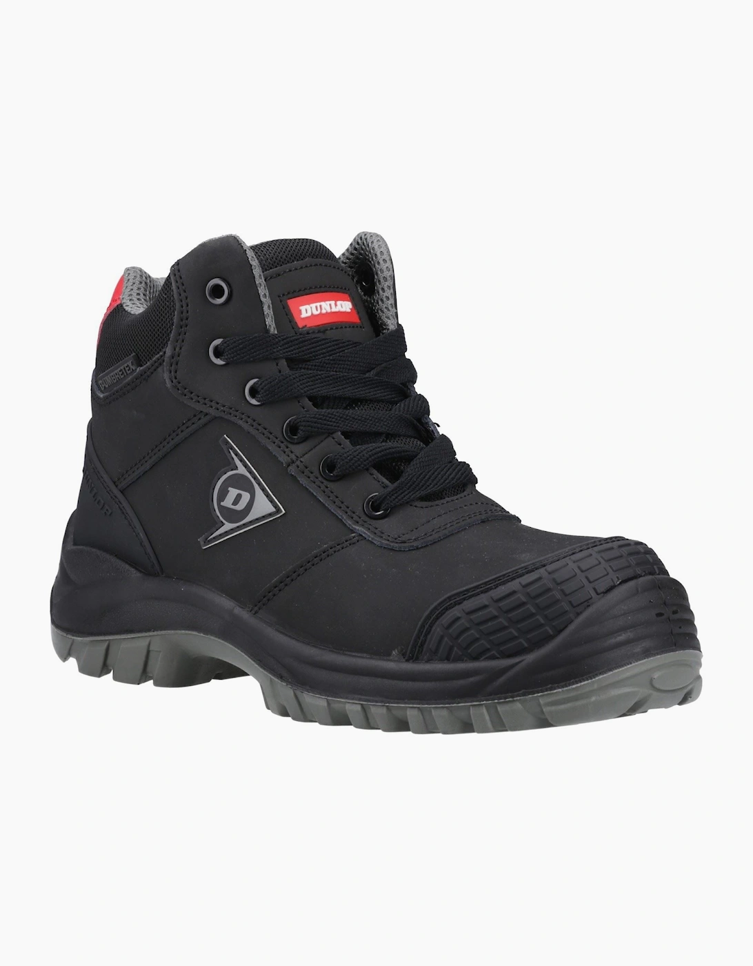 Dunlop Men's Black First One Adv Titan Nubuck /Red Safety Boots - Size 9