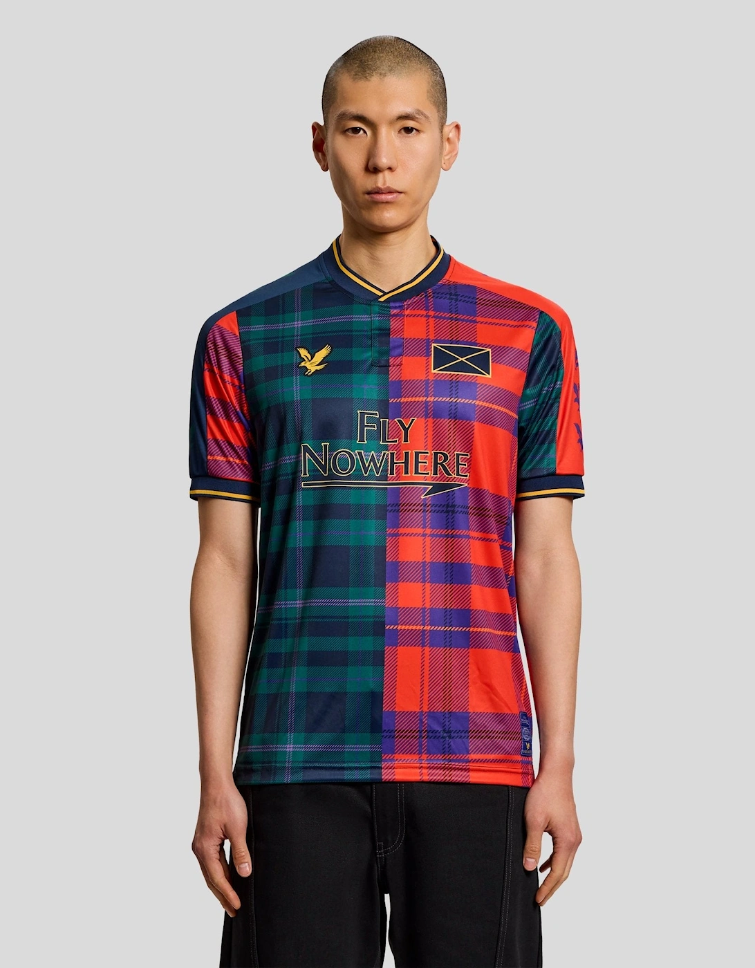 Plaid Short Sleeve Football Jersey, 8 of 7