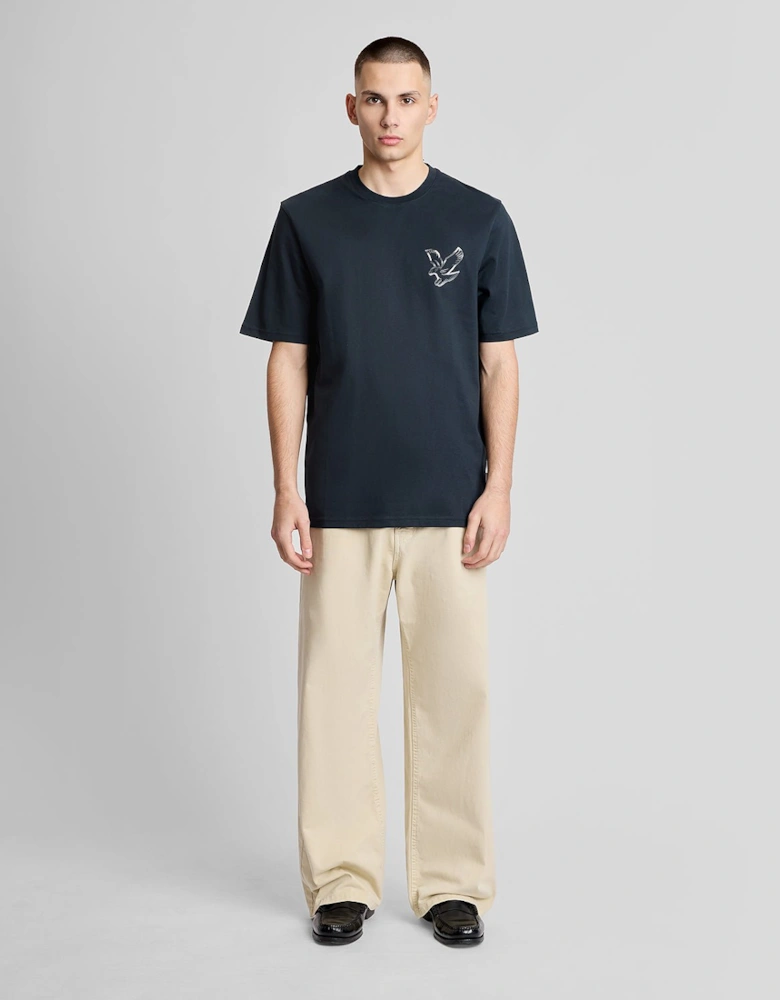 Back Print Graphic T-Shirt