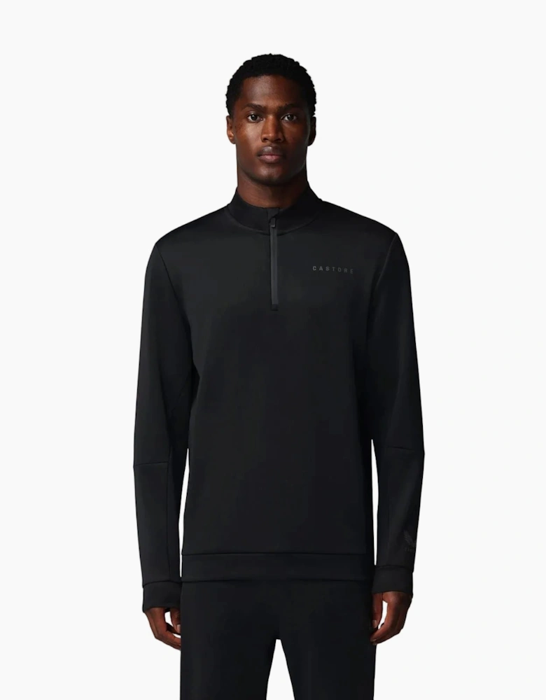 Castore Flex 1/4 Zip Men's Black Sweatshirt