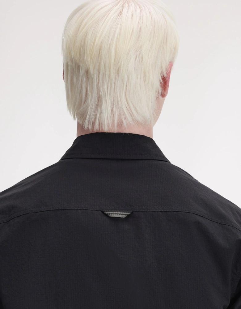 Fred Perry M2402 Ripstop Pocket Overshirt - Black