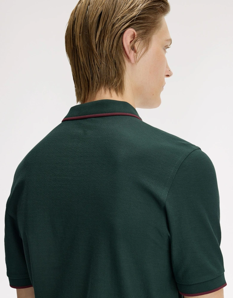 Fred Perry M2383 Crepe Pique Polo Shirt - Grass Roots
