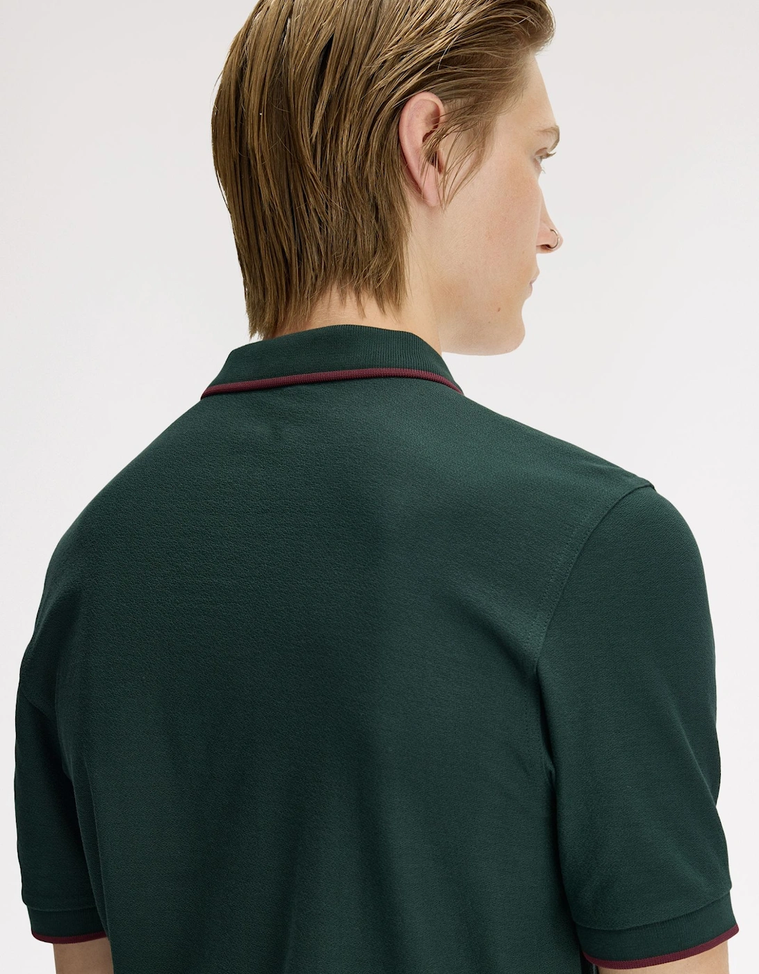 Fred Perry M2383 Crepe Pique Polo Shirt - Grass Roots