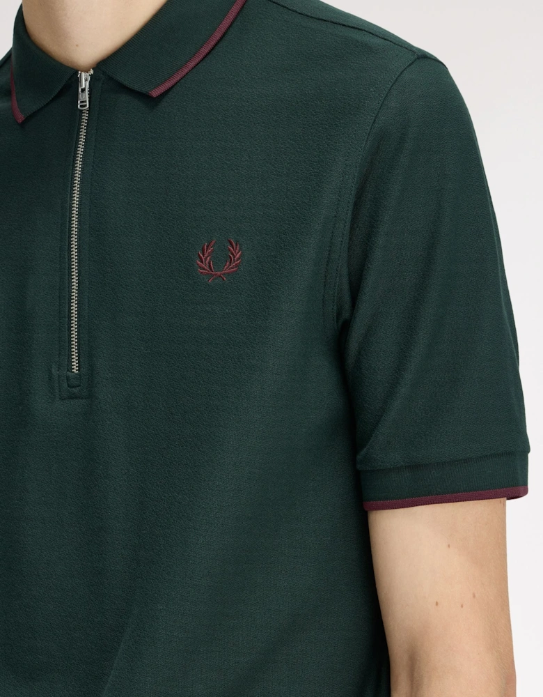 Fred Perry M2383 Crepe Pique Polo Shirt - Grass Roots