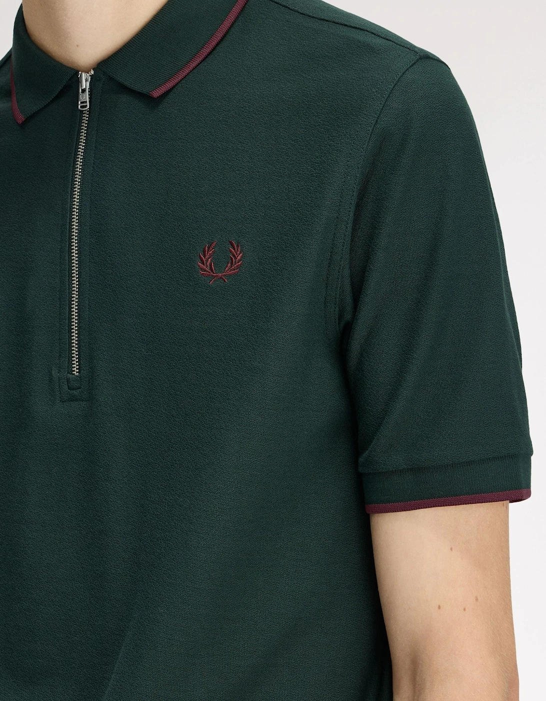 Fred Perry M2383 Crepe Pique Polo Shirt - Grass Roots