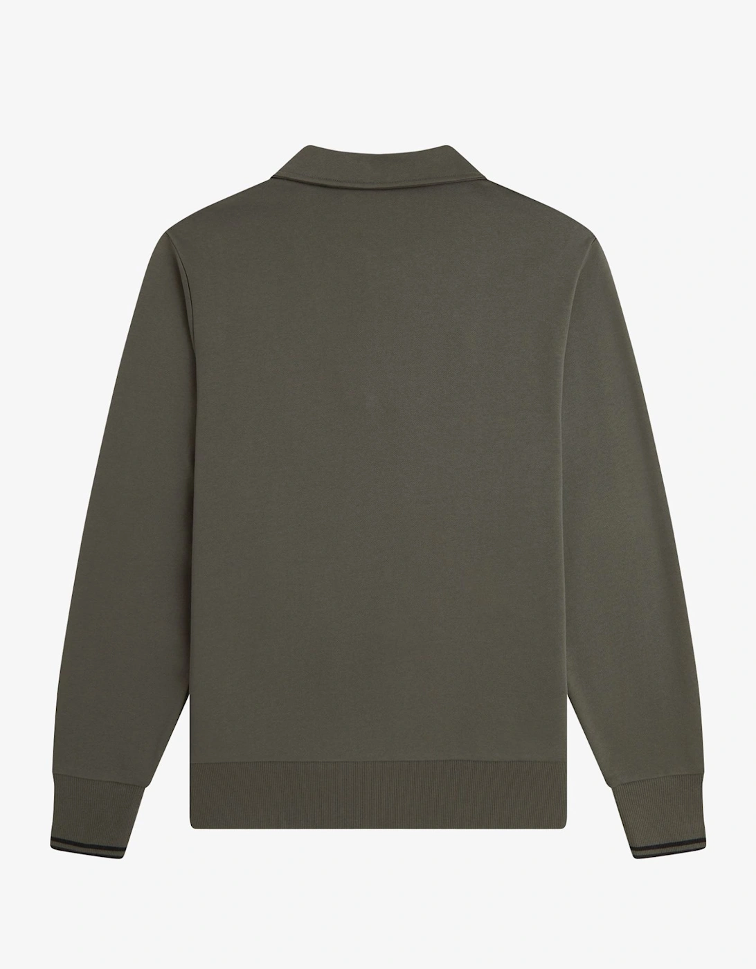 Fred Perry M2426 Half Zip Collared Sweatshirt - Field Green