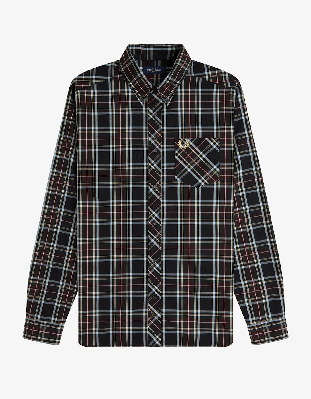 Fred Perry M2433 Classic Tartan Shirt - Black, 10 of 9