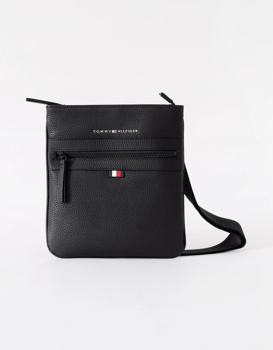 Tommy Hilfiger Men's Black Essential Pu Crossover Bag - Size: One Size