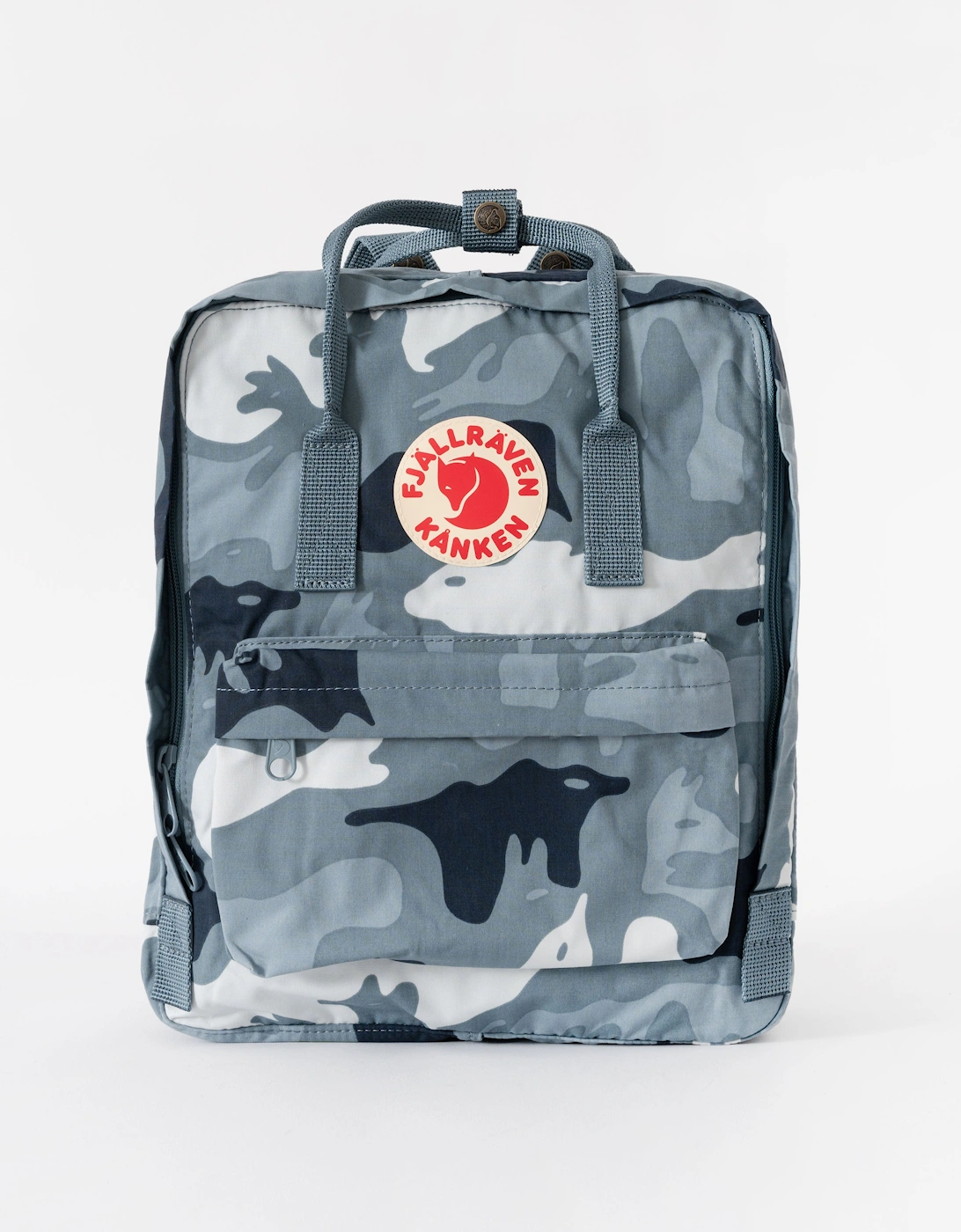 Fjallraven Kanken Unisex Grey Graphics Backpack - Nimbus Blue/Hidden Animals 577-986 - Size One Size