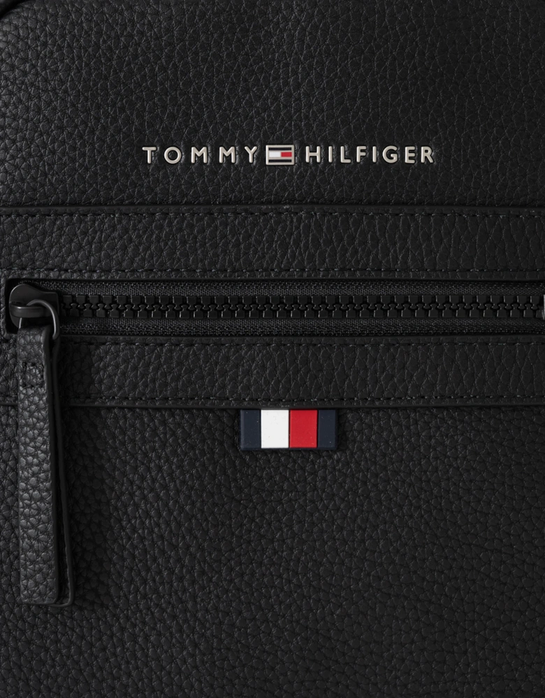 Tommy Hilfiger Essential PU Mens Mini Reporter Bag - Black