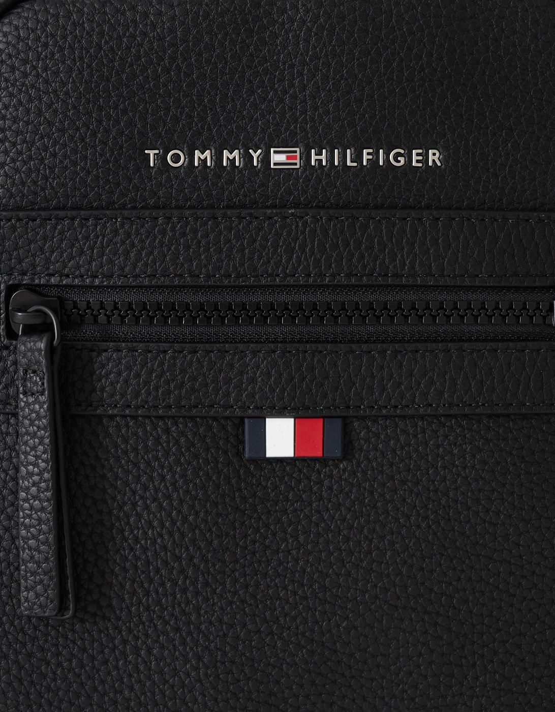 Tommy Hilfiger Essential PU Mens Mini Reporter Bag - Black