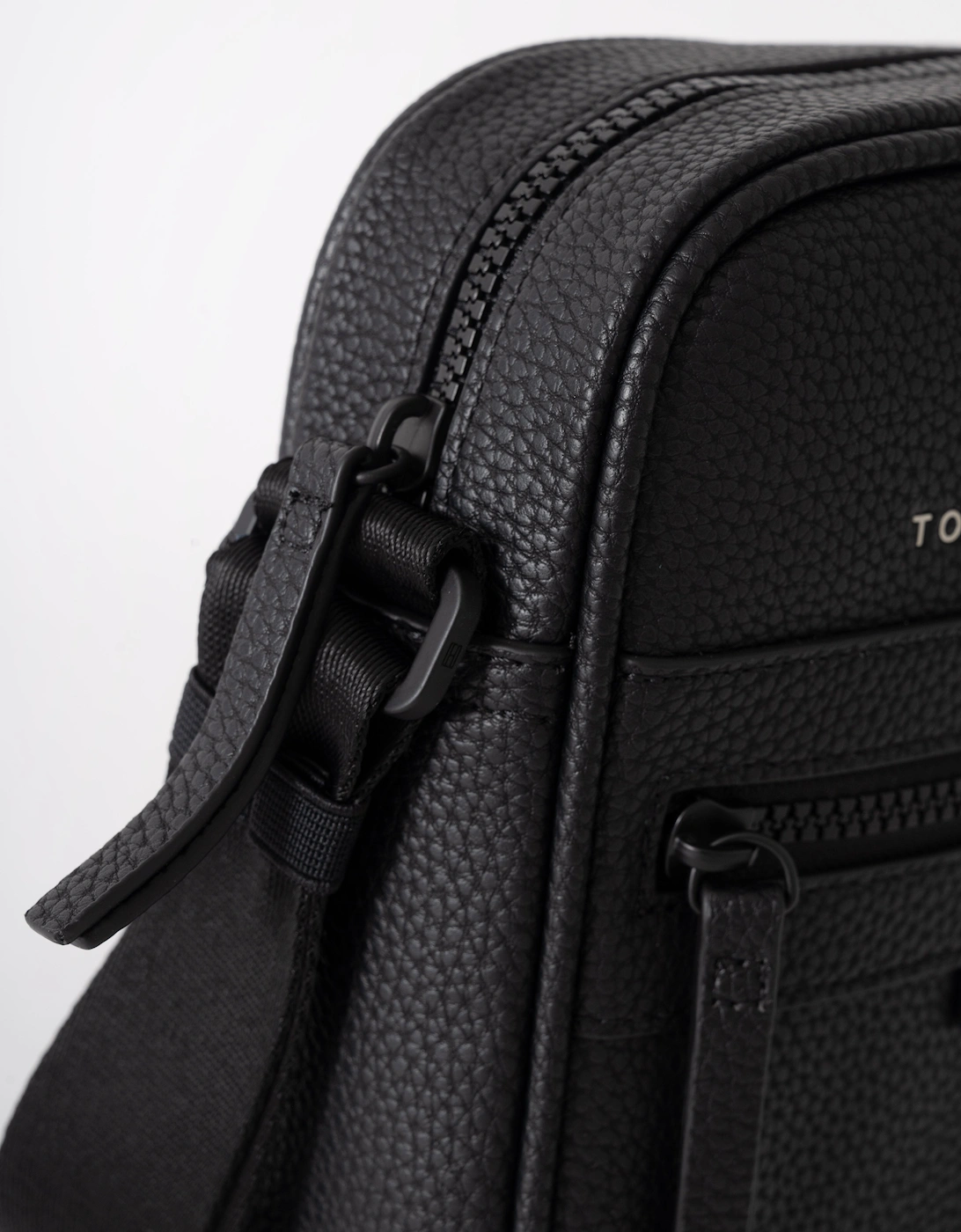 Tommy Hilfiger Essential PU Mens Mini Reporter Bag - Black