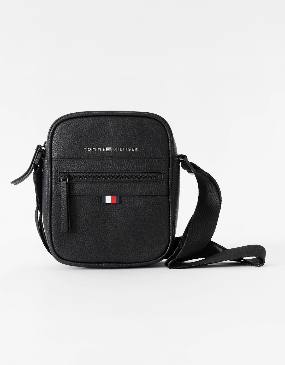 Tommy Hilfiger Essential PU Mens Mini Reporter Bag - Black, 5 of 4