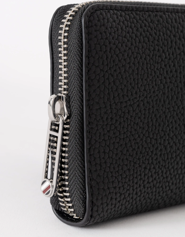 Tommy Hilfiger TH Emblem Womens Large Zip Purse - Black