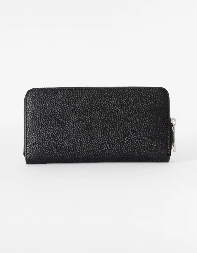 Tommy Hilfiger TH Emblem Womens Large Zip Purse - Black