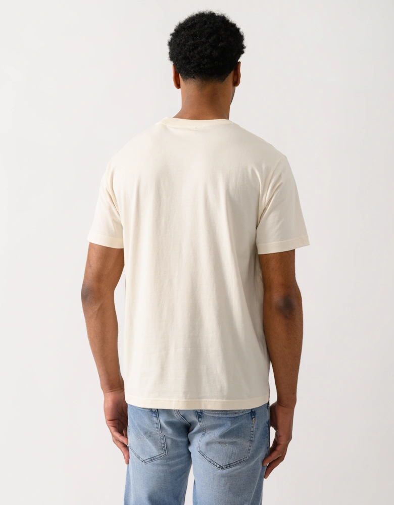 GANT Mens Graphic Short Sleeve T-Shirt - 130 Cream