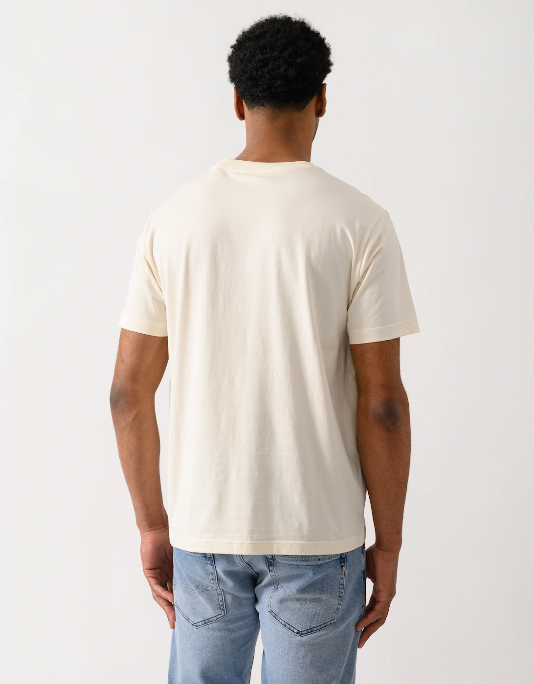 GANT Mens Graphic Short Sleeve T-Shirt - 130 Cream
