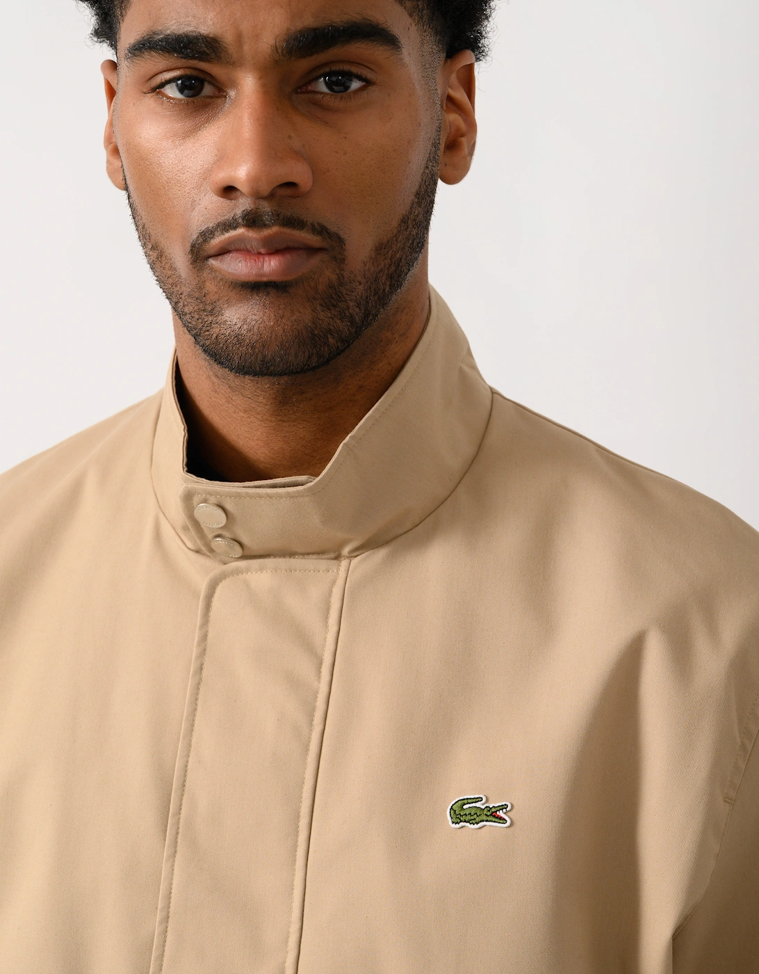 Lacoste Lightweight Water-Repellent Twill Mens Harrington Jacket - Viennese 02S