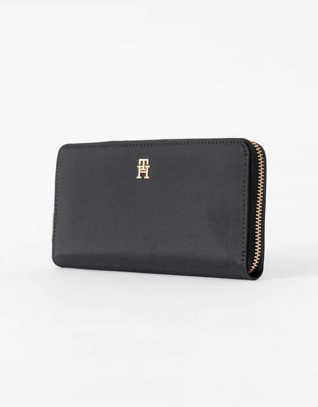Tommy Hilfiger Popette Large Nylon Womens Zip Purse - Black